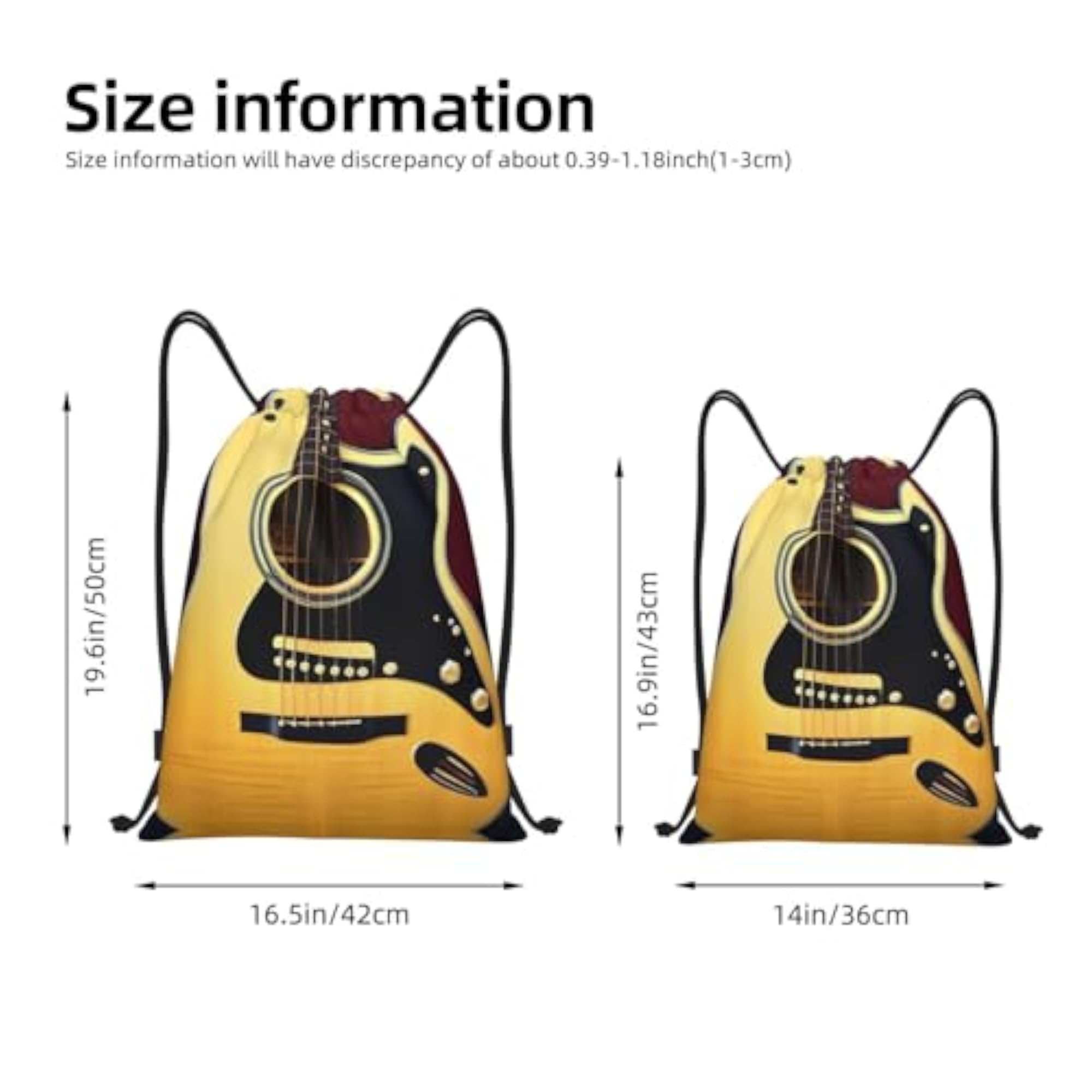 Red White Mushroom Waterproof Drawstring Gym Backpack Bag